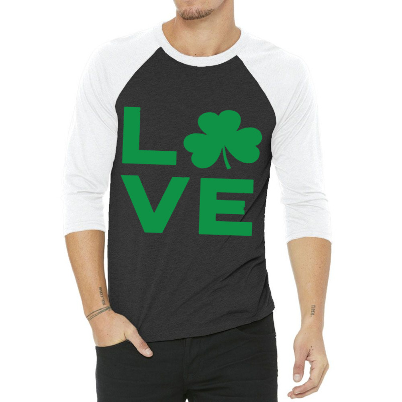 Love Shamrock 3/4 Sleeve Shirt | Artistshot