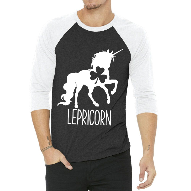 Lepricorn Leprechaun Unicorn 3/4 Sleeve Shirt | Artistshot