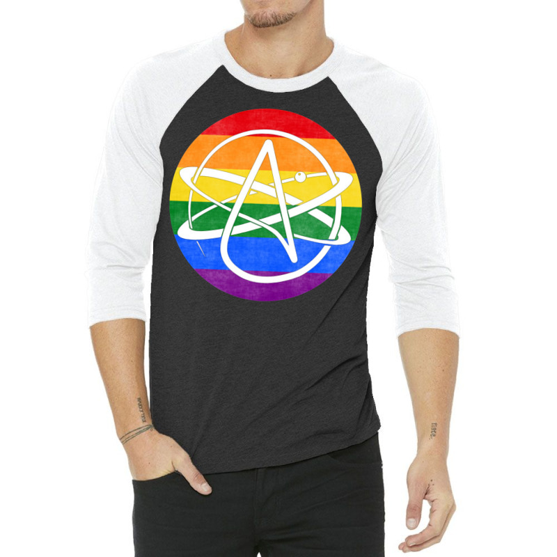 Atheism Rainbow Pride 3/4 Sleeve Shirt by besemfofita3 | Artistshot