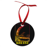 Gliese 876 D Exoplanet Planet Blue Ornament | Artistshot