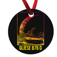 Gliese 876 D Exoplanet Planet Blue Ornament | Artistshot