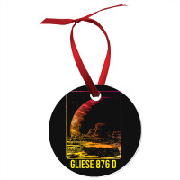 Gliese 876 D Exoplanet Planet Blue Ornament | Artistshot