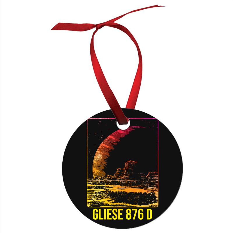 Gliese 876 D Exoplanet Planet Blue Ornament | Artistshot