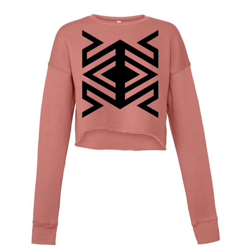 Geometric Tribal Spider Pattern Cropped Sweater by FESTIVITEE | Artistshot