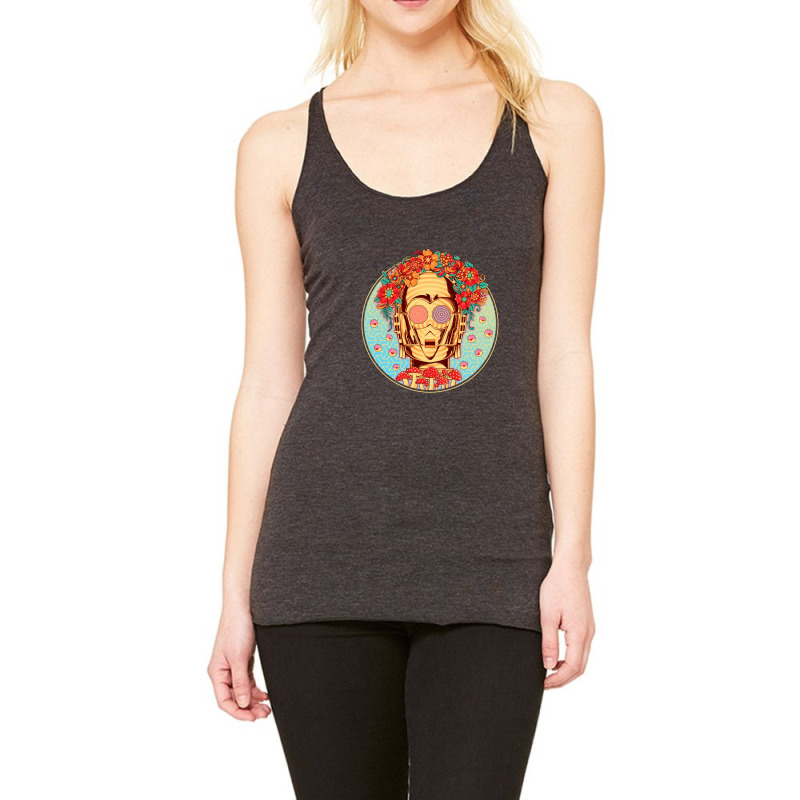 Hippie Droid Racerback Tank by GODZILLARGE | Artistshot