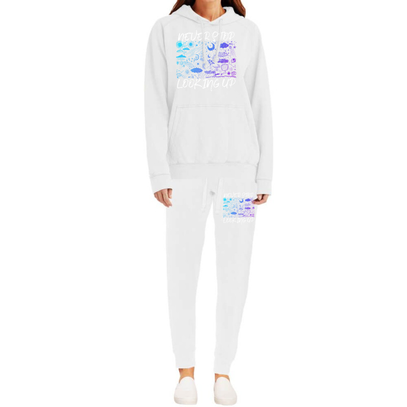 Galaxy Never Stop Looking Up Astronomy Trending Hoodie & Jogger Set | Artistshot