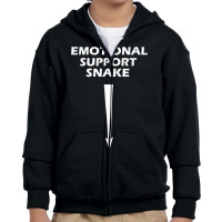 Mens Adult Humor Dirty Joke Emotional Support Snake Youth Zipper Hoodie | Artistshot