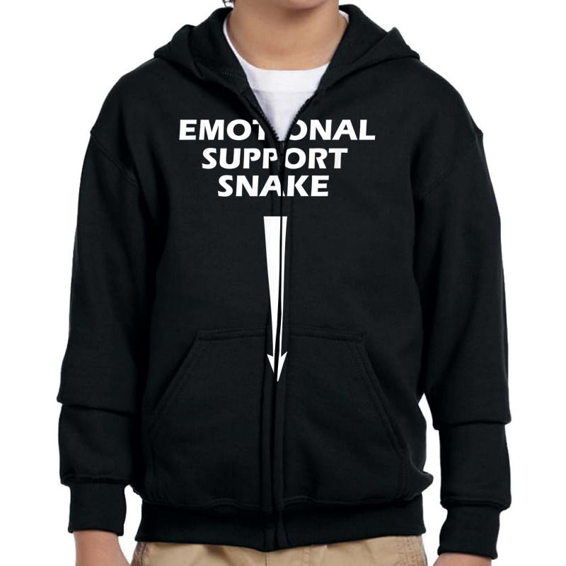 Mens Adult Humor Dirty Joke Emotional Support Snake Youth Zipper Hoodie by VictorMRodriguez | Artistshot