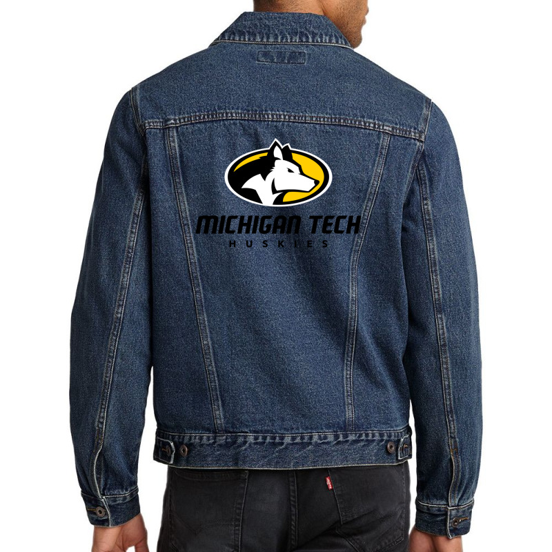 Michigan Tech Huskies Men Denim Jacket | Artistshot