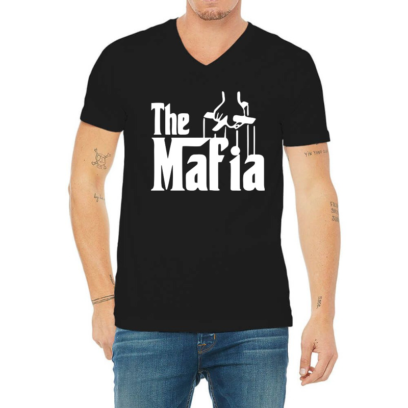 Mafia Vintage V-neck Tee | Artistshot