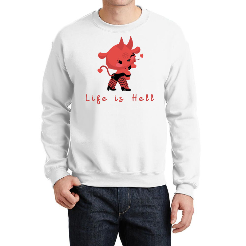 Life Is Hell Aesthetic Crewneck Sweatshirt | Artistshot