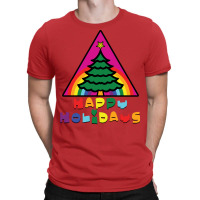 Happy Holidays Green T-shirt | Artistshot