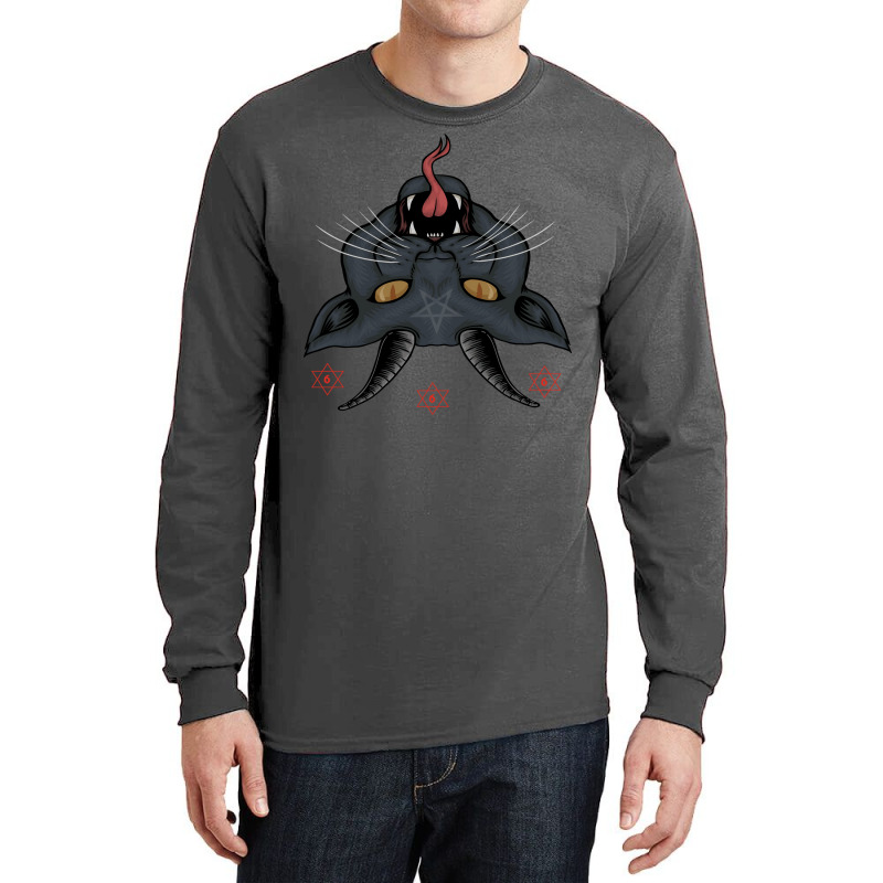 Satan Cat Long Sleeve Shirts | Artistshot