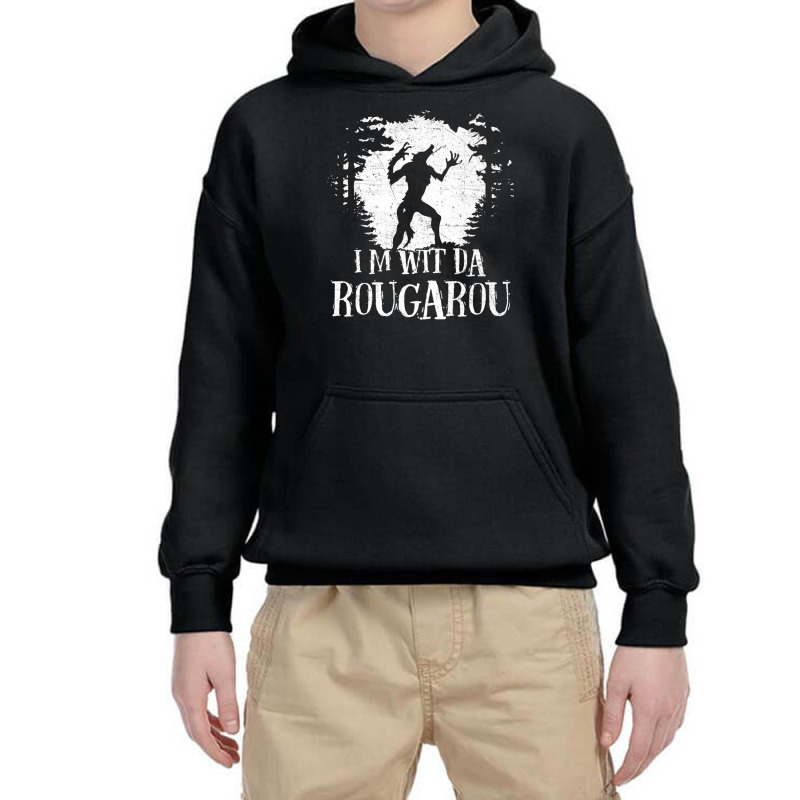 Wit Da Rougarou Funny Cajun Swamp Monster Premium T Shirt Youth Hoodie by hamlerf | Artistshot