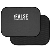 !false It's Funny Because It's True  Funny Programming Jokes  Dark Col Rear Car Mat | Artistshot