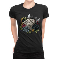 Barbarian Class D20   Tabletop Gaming Dice Ladies Fitted T-shirt | Artistshot