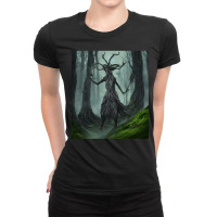 Artistshot Hot Trend Forest Spirit Animal Animals Anime Autum Fantasy Ladies Fitted T-shirt | Artistshot