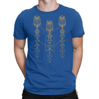 Golden Dice Set Arrows Tabletop Rpg Addict T-shirt | Artistshot