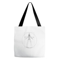 Pyramid Head Vitruvian Man Tote Bags | Artistshot