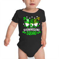 Funny Time For Shenanigans Squad St Patrick's Day Gnomes T Shirt Baby Bodysuit | Artistshot