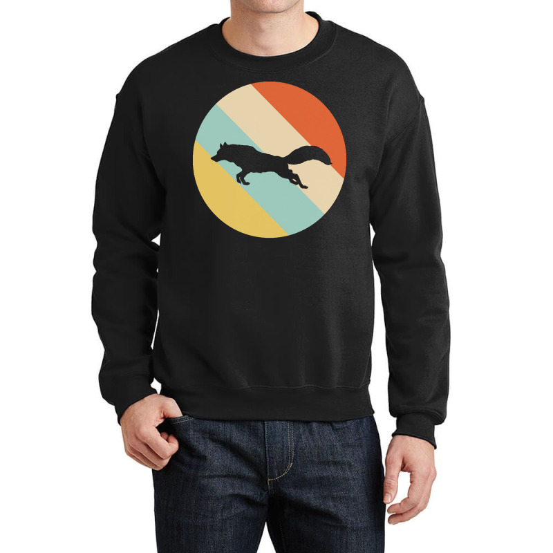 Retro T  Shirt Fox Retro Anima Crewneck Sweatshirt | Artistshot