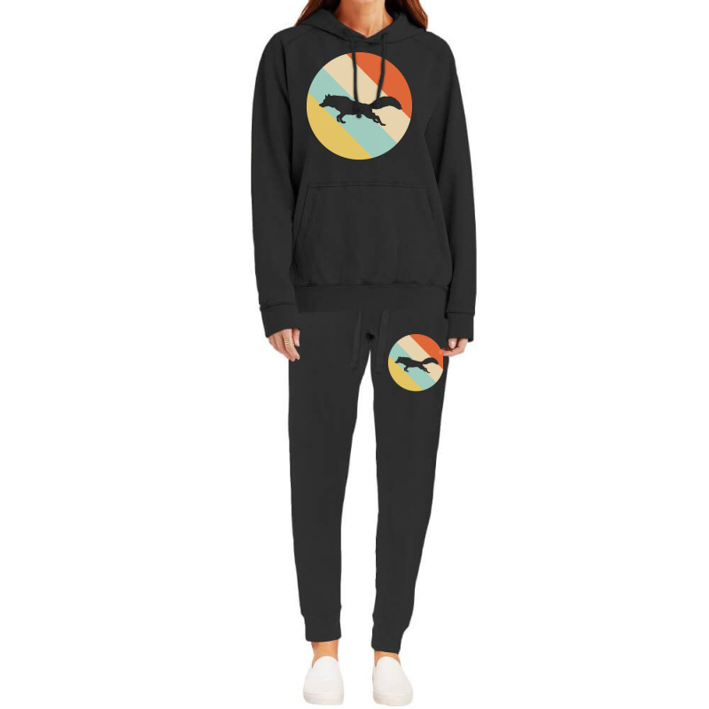 Retro T  Shirt Fox Retro Anima Hoodie & Jogger Set | Artistshot