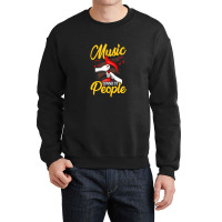 Music Teacher Note Music Notes Connects People Gift 1 Crewneck Sweatshirt | Artistshot