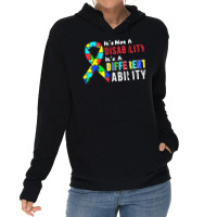 Autism Awareness T  Shirt Autism Is Not A Disability It's A Different Lightweight Hoodie | Artistshot