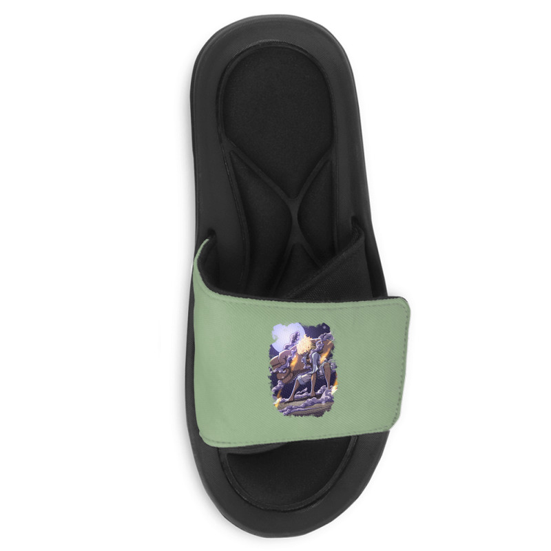 Luffy Joy Boy Giant Punch Slide Sandal | Artistshot