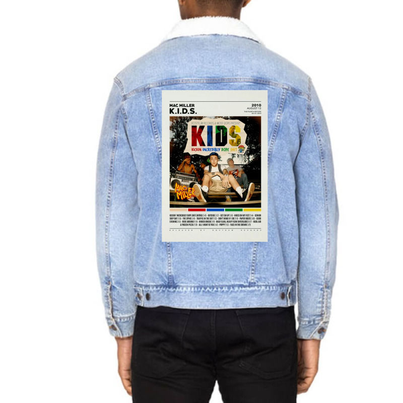 Mac Aesthetic Poster Unisex Sherpa-lined Denim Jacket | Artistshot