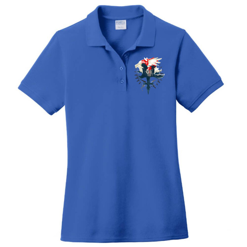 Final Fantasy Viii   Gunblades And Angels Ladies Polo Shirt by togkszosimed | Artistshot