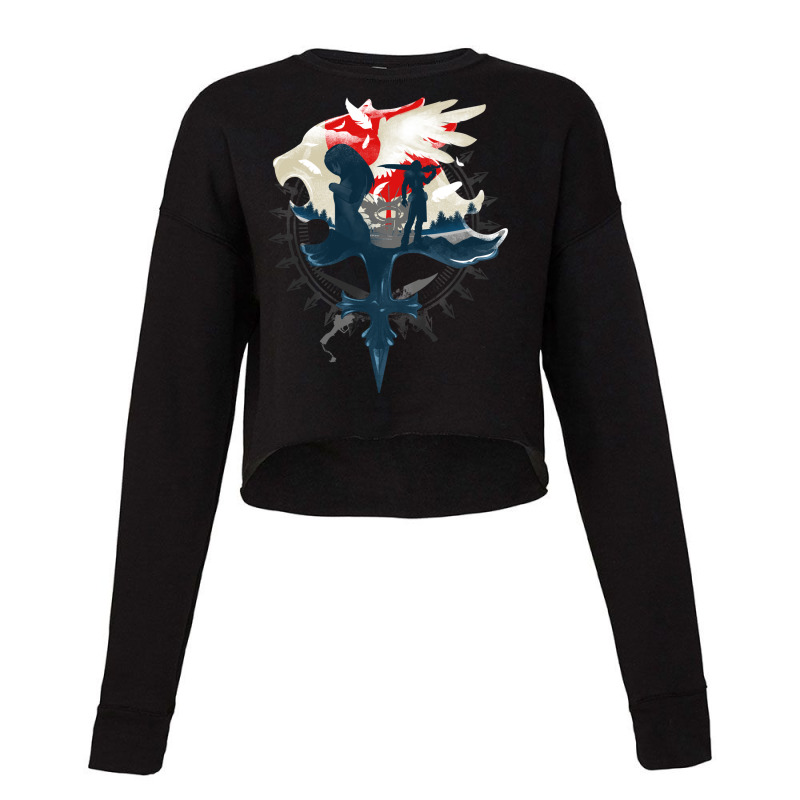 Final Fantasy Viii   Gunblades And Angels Cropped Sweater by togkszosimed | Artistshot