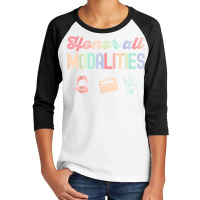 Honor All Modalities Aac Communication For Slp Students Grad T Shirt Youth 3/4 Sleeve | Artistshot