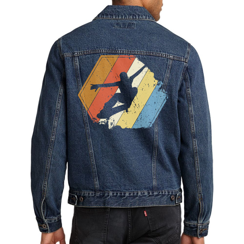 Skater T  Shirt Skateboard Vintage Retro T  Shirt Men Denim Jacket | Artistshot