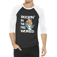 Rockin' In The Free World 3/4 Sleeve Shirt | Artistshot