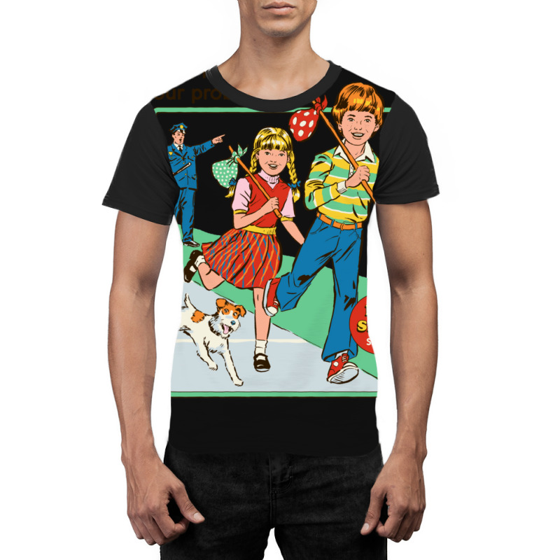 Let's Run Away Graphic T-shirt by AllenSCrowley | Artistshot