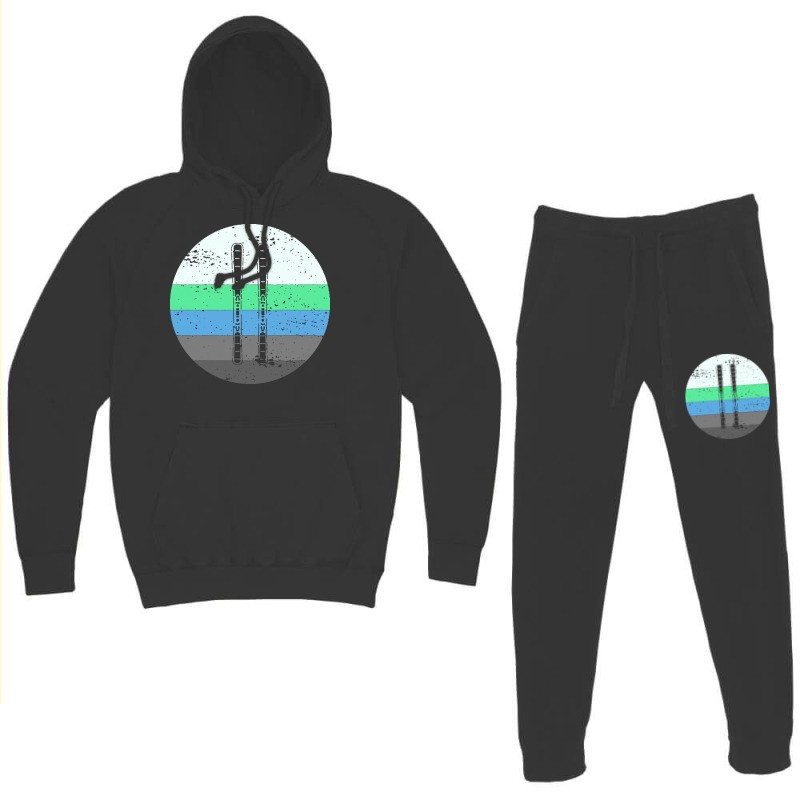 Skiing T  Shirt Skiing Retro Ski Hoodie & Jogger Set | Artistshot