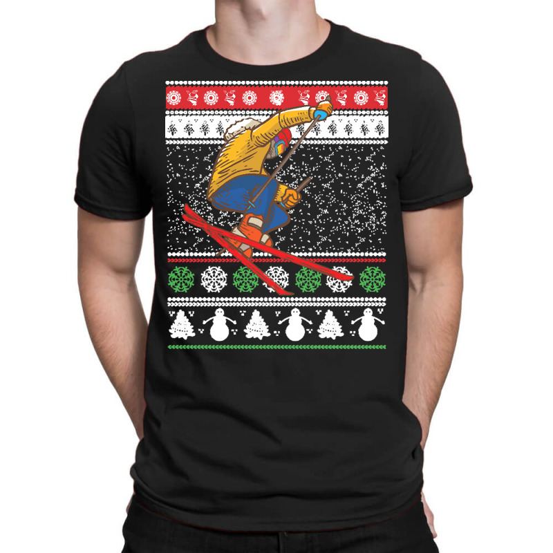 Skiing T  Shirt Skiing Ugly Christmas T  Shirt T-shirt | Artistshot