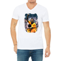 Pelé Rip 2022 Brazil V-neck Tee | Artistshot