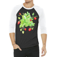 Strawberry Kitchen Decor T  Shirt Strawberry Kitchen Decor 3/4 Sleeve Shirt | Artistshot