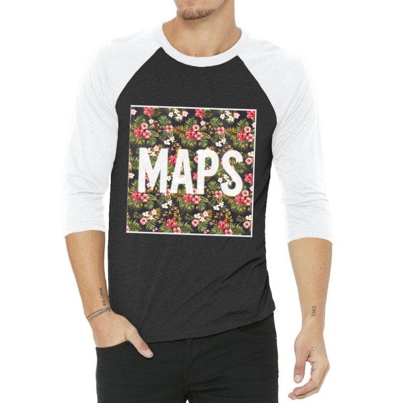 Maps 3/4 Sleeve Shirt | Artistshot