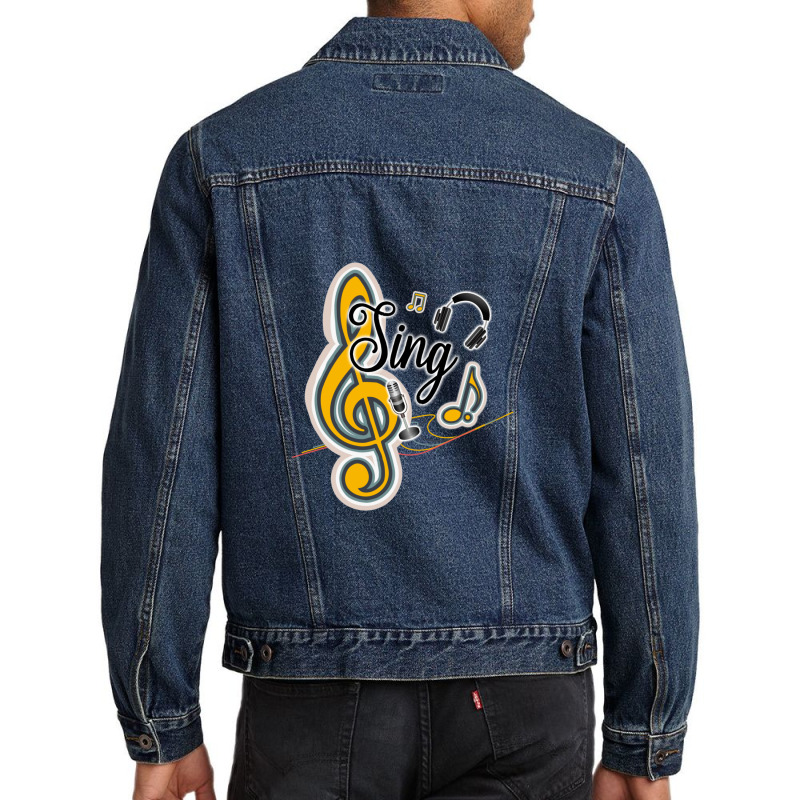 Sing Out Loud With Me Men Denim Jacket | Artistshot