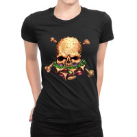 H Is For Hazardous Hamburgers Ladies Fitted T-shirt | Artistshot