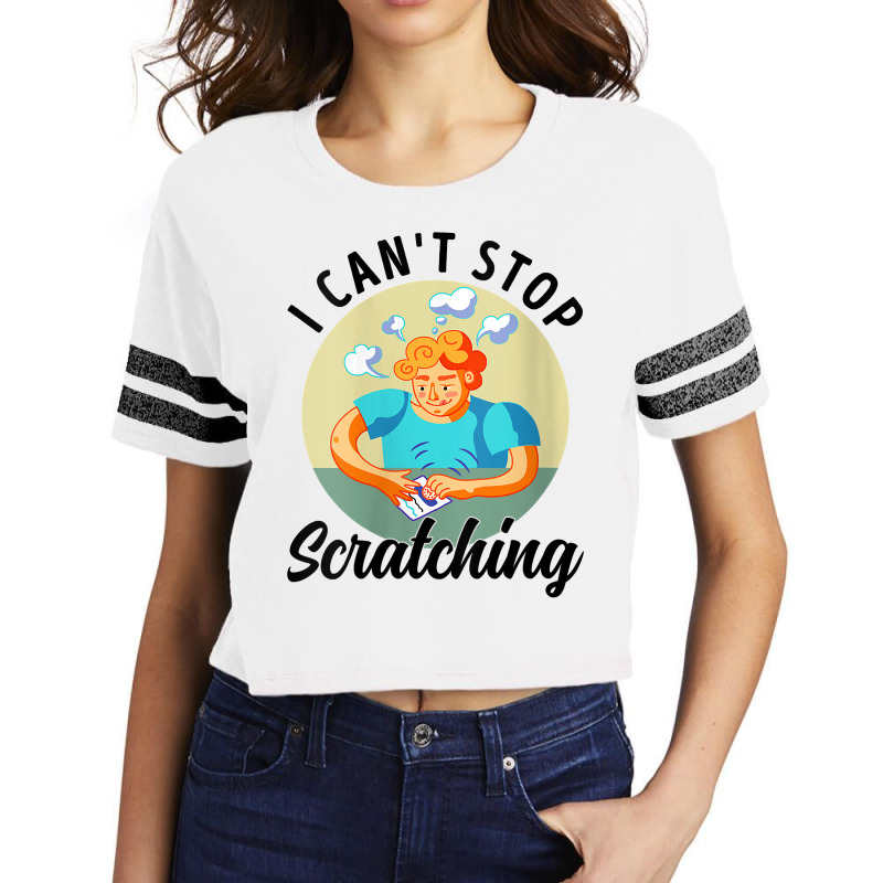 Womens Lottery I Can't Stop Scratching Scratch Off Lotter Men Women V Scorecard Crop Tee by lelalucin | Artistshot