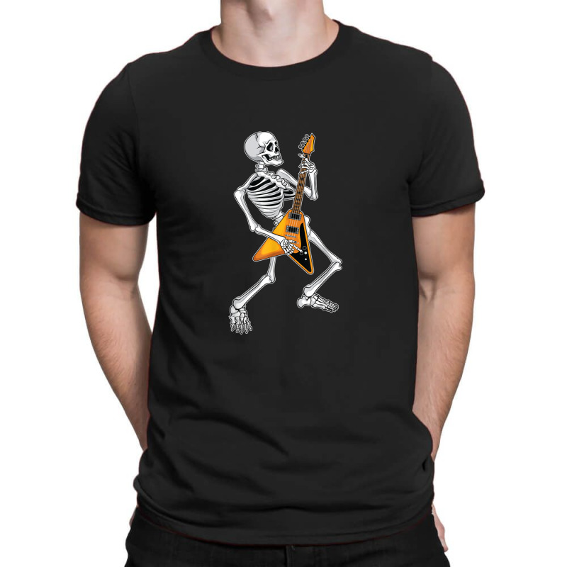 Skeleton Playing Guitar Cool Rock Guitarist Gift Fan T-shirt | Artistshot