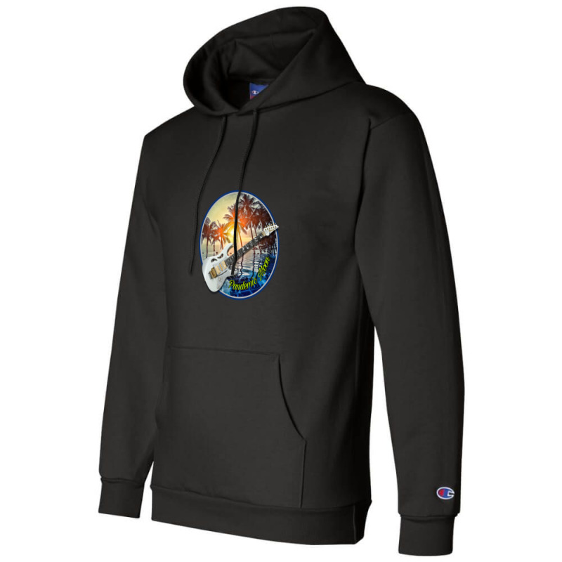 Electric Sunset Pandemic Moon Champion Hoodie | Artistshot