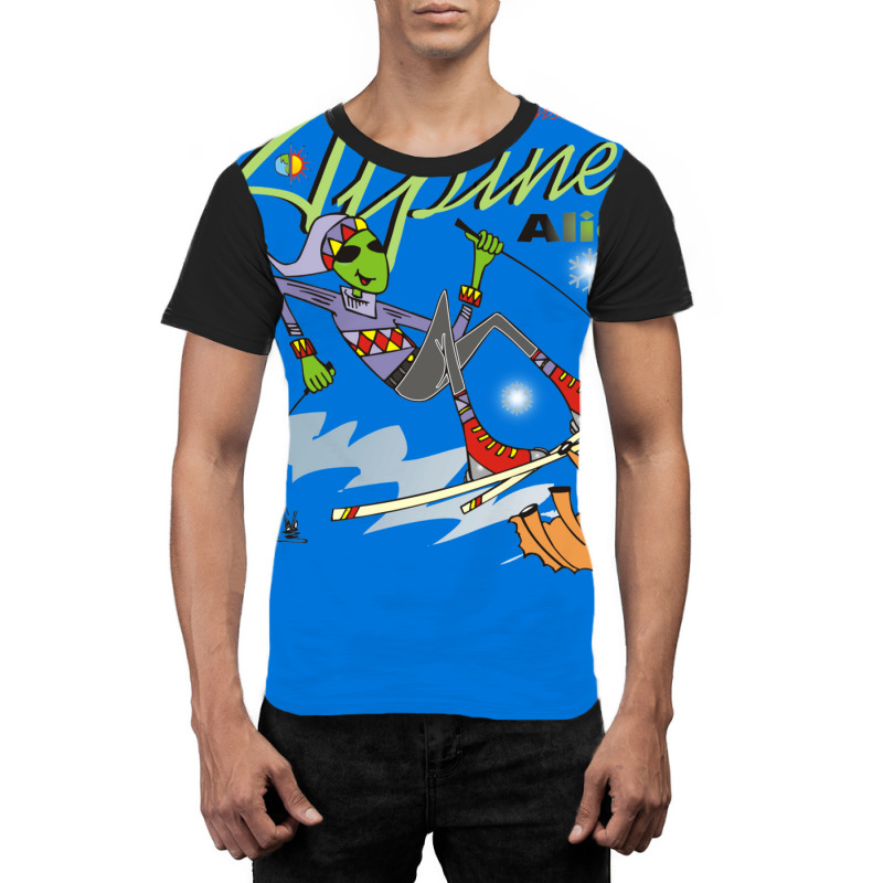 Alpine Alien Graphic T-shirt | Artistshot