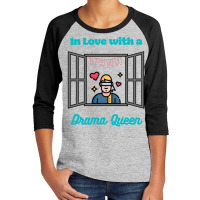 Artistshot Limited Edition Dramatic Cute Drama Drama Queen Fun Funny H Youth 3/4 Sleeve | Artistshot