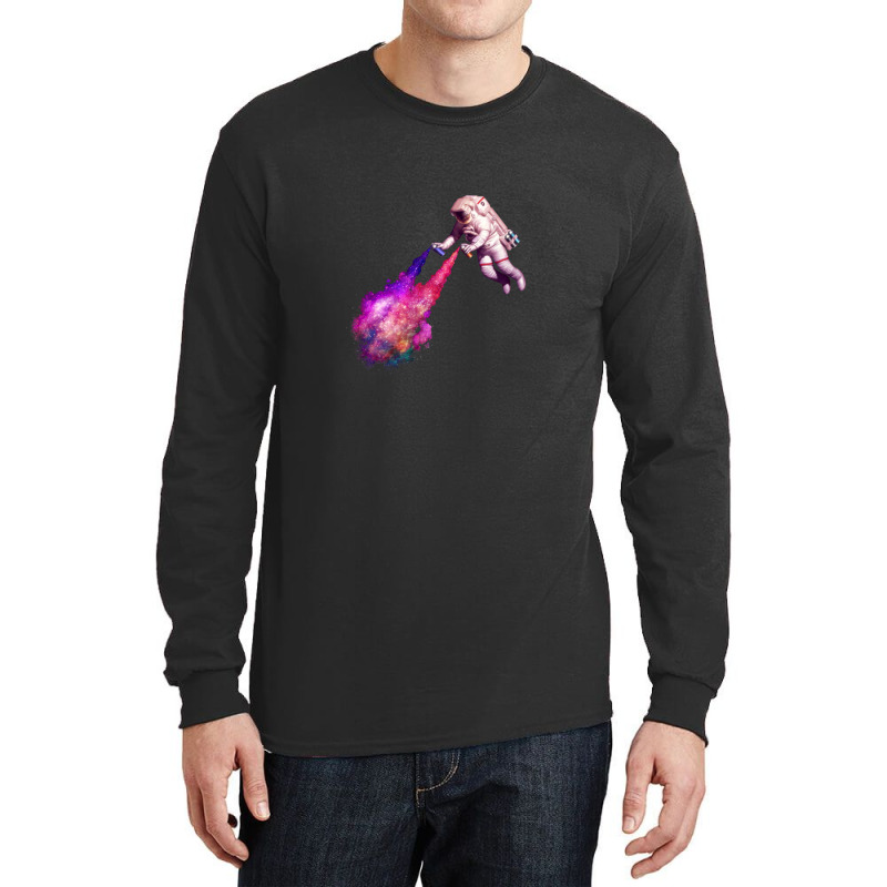 Shooting Stars - The Astronaut Artist Long Sleeve Shirts | Artistshot