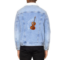 Musical Instrument Cello Unisex Sherpa-lined Denim Jacket | Artistshot